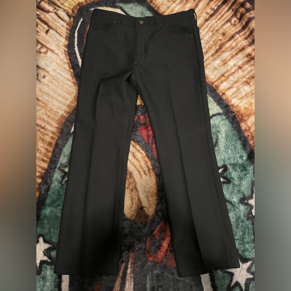 Men’s 100% Polyester,Old Scool Style,Boot Cut Wrangler Pants